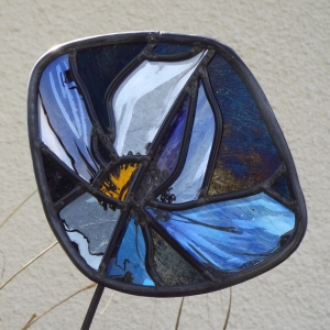 Emma Butler-Cole Aiken - Mecanopsis look up (Stained glass)